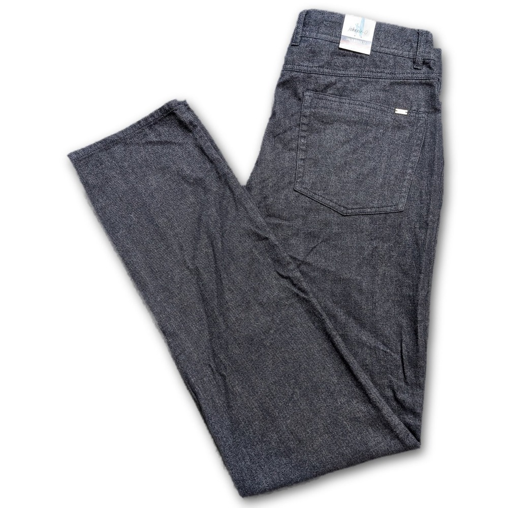 Johnnie-O Mens Jeans JMPA1480 Charcoal 32x34 Yorke Denim Stretch 5-Pocket Dark